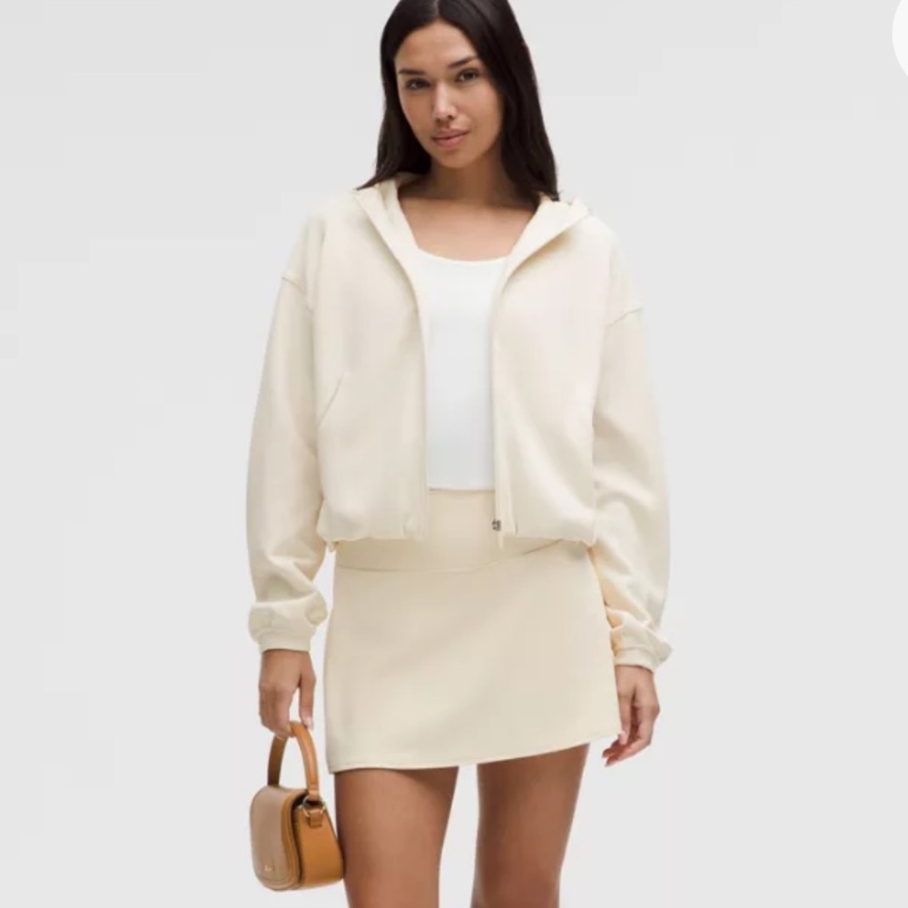 Lululemon Softstreme Full-Zip Hoodie In Ivory